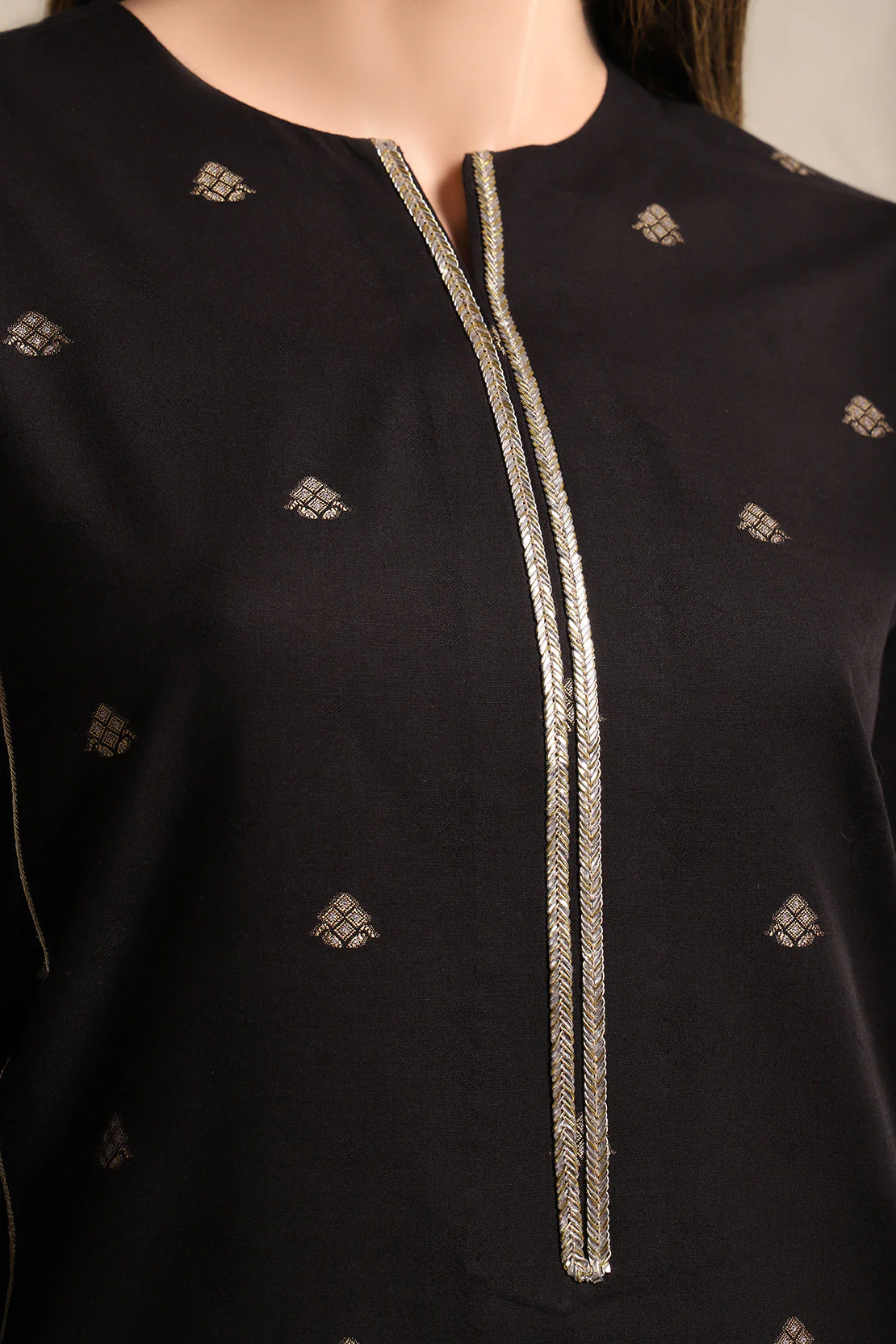 Unstitched Jacquard Cotton 2 Piece (Shirt/Trouser) - Image 3