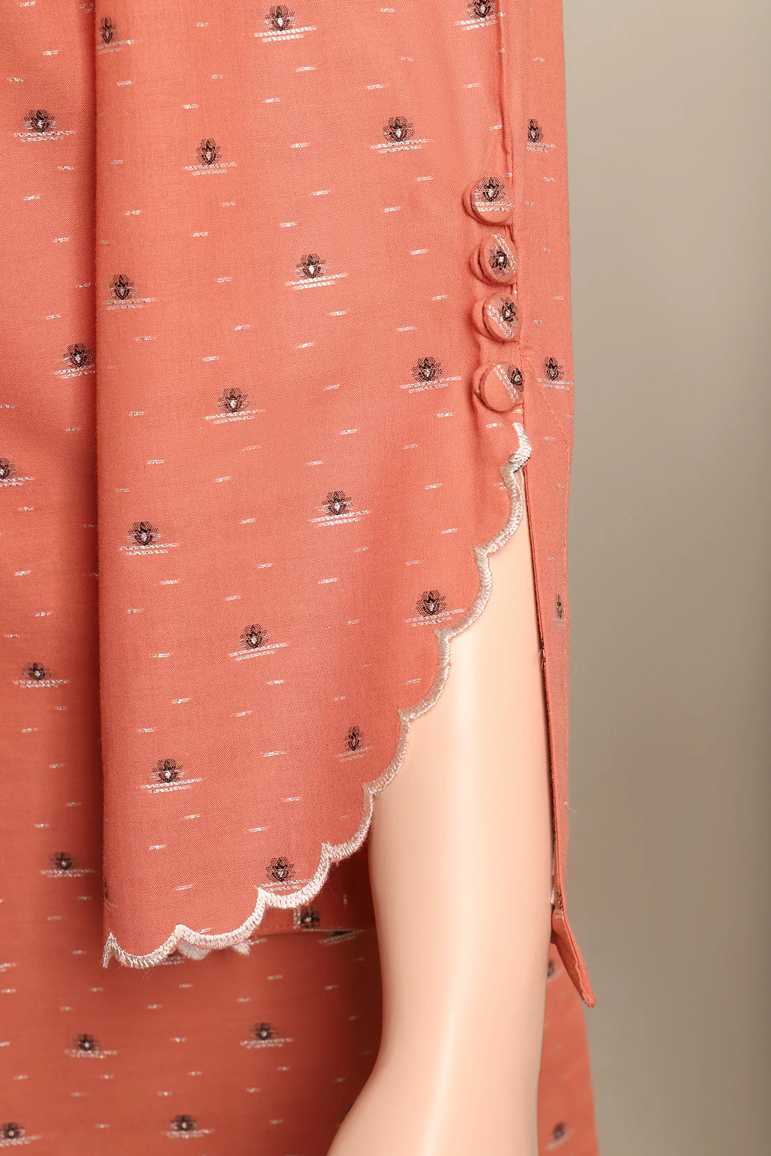 Unstitched Jacquard Cotton 2 Piece (Shirt/Trouser) - Image 4