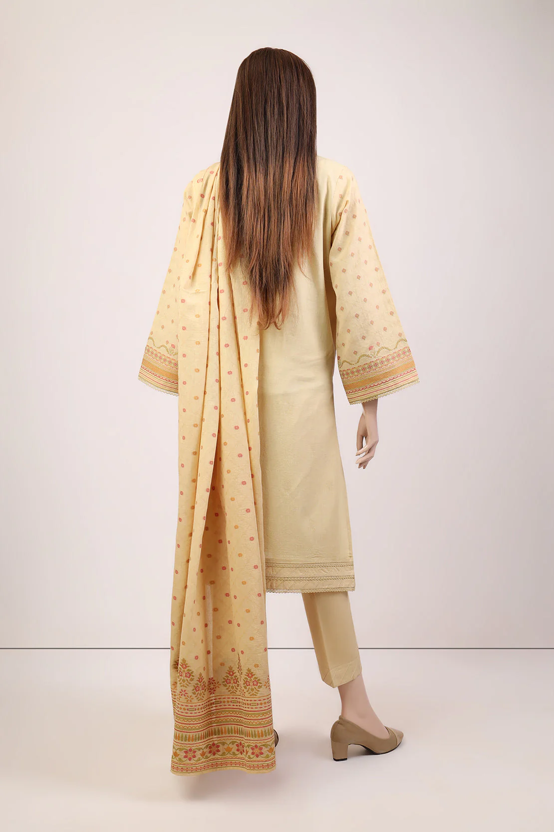 Unstitched Jacquard Cotton 2 Piece (Shirt/Trouser) - Image 2