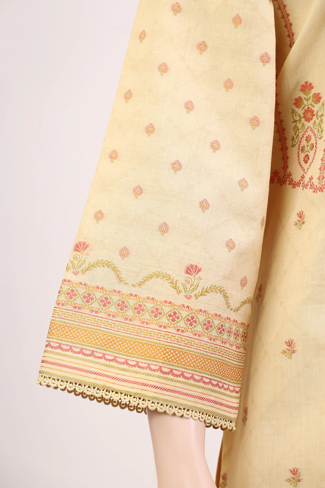 Unstitched Jacquard Cotton 2 Piece (Shirt/Trouser) - Image 4