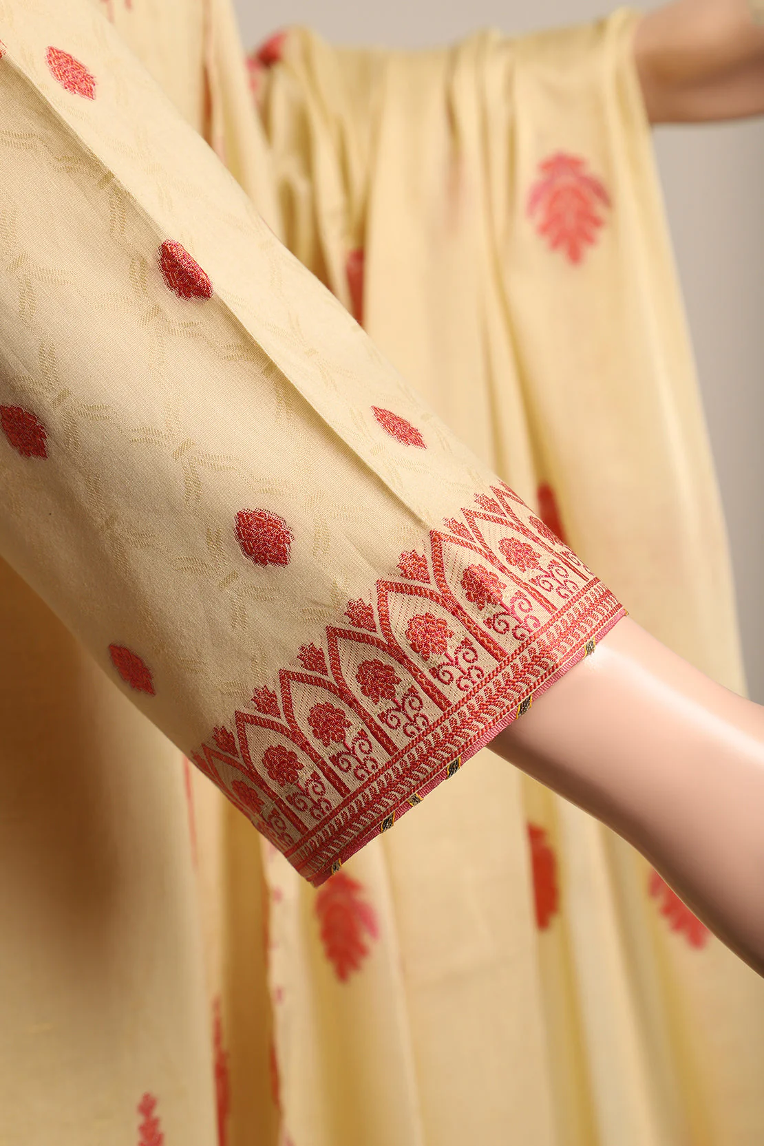 Unstitched Jacquard Cotton 2 Piece (Shirt/Trouser) - Image 4