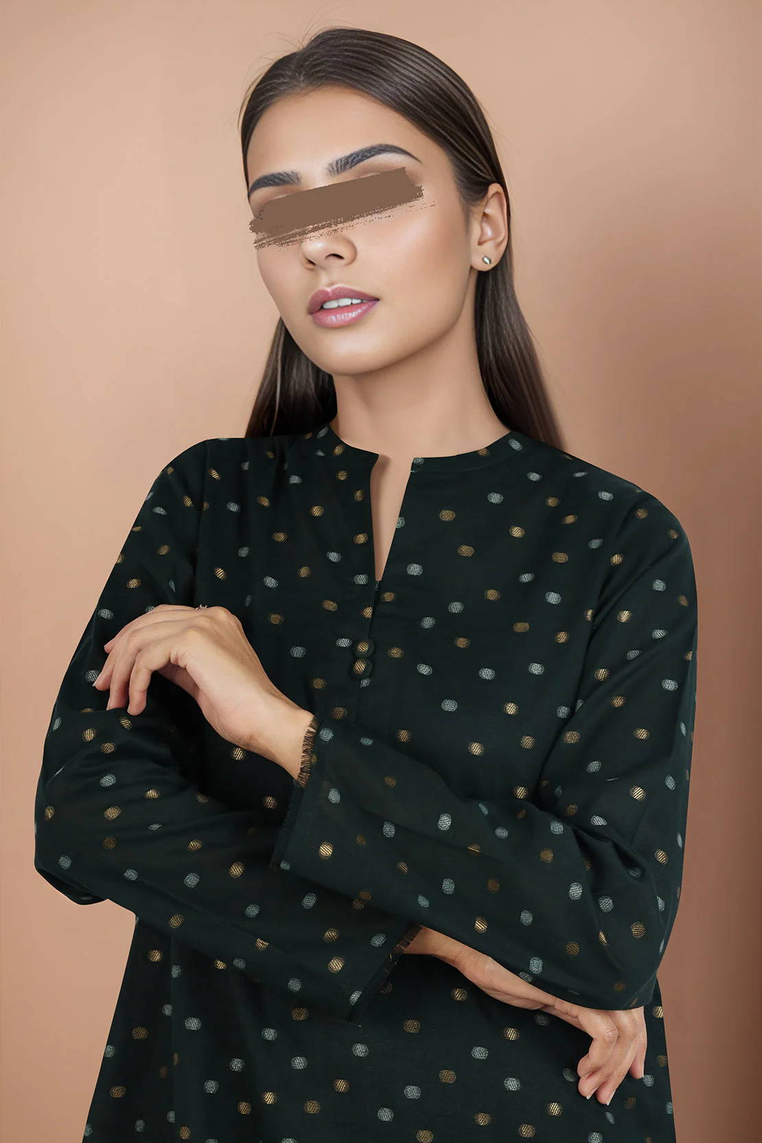 Unstitched Jacquard Cotton 2 Piece (Shirt/Trouser) - Image 3