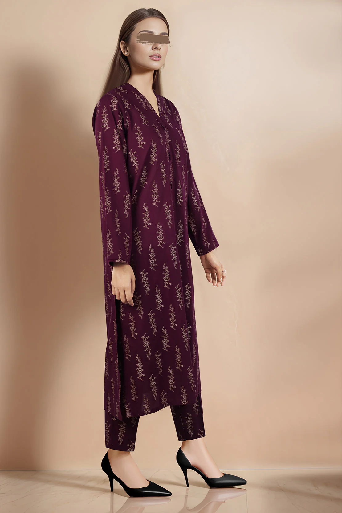 Unstitched Jacquard Cotton 2 Piece (Shirt/Trouser) - Image 2