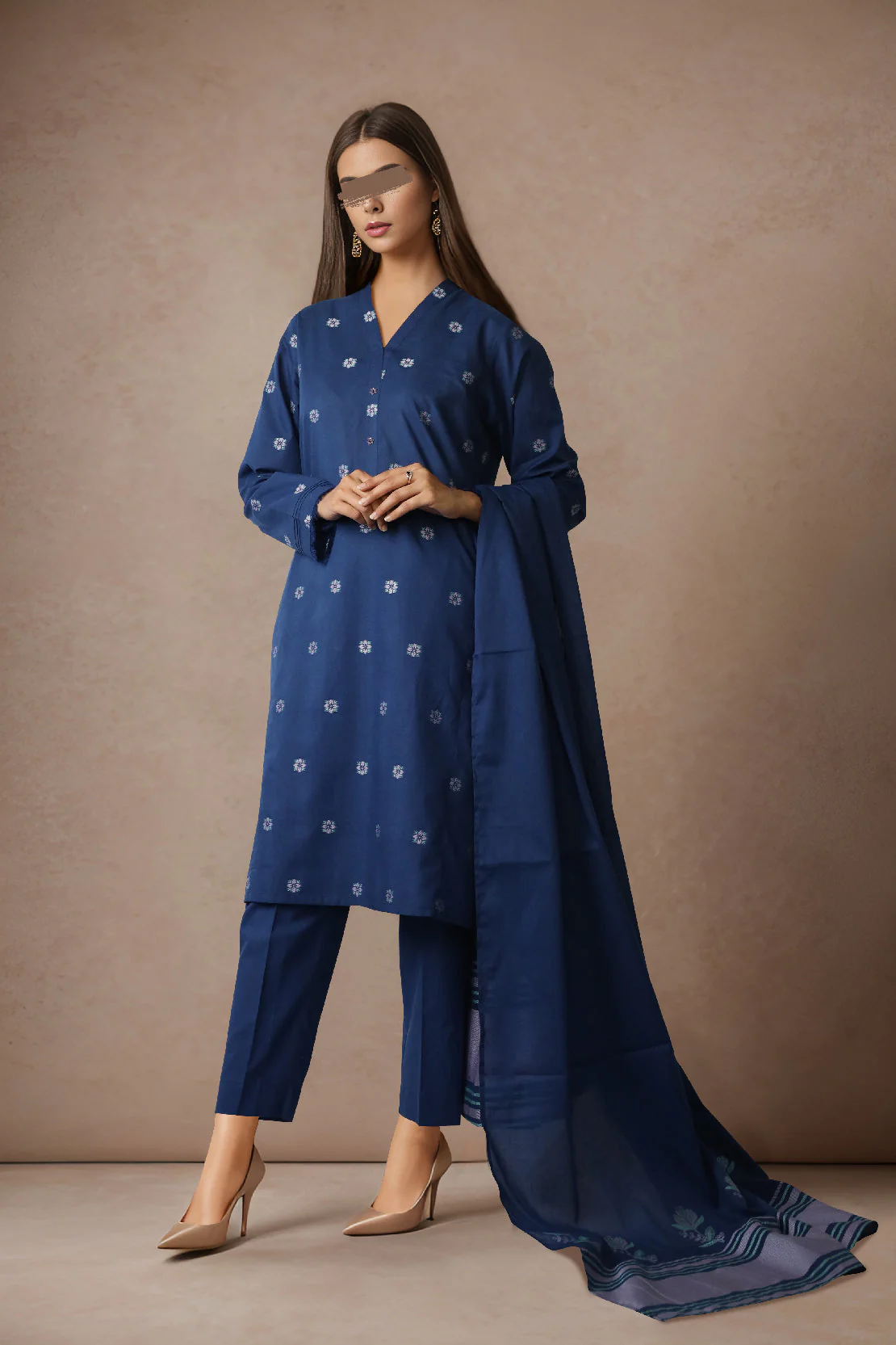 Unstitched Jacquard Cotton 2 Piece (Shirt/Trouser) - Image 3