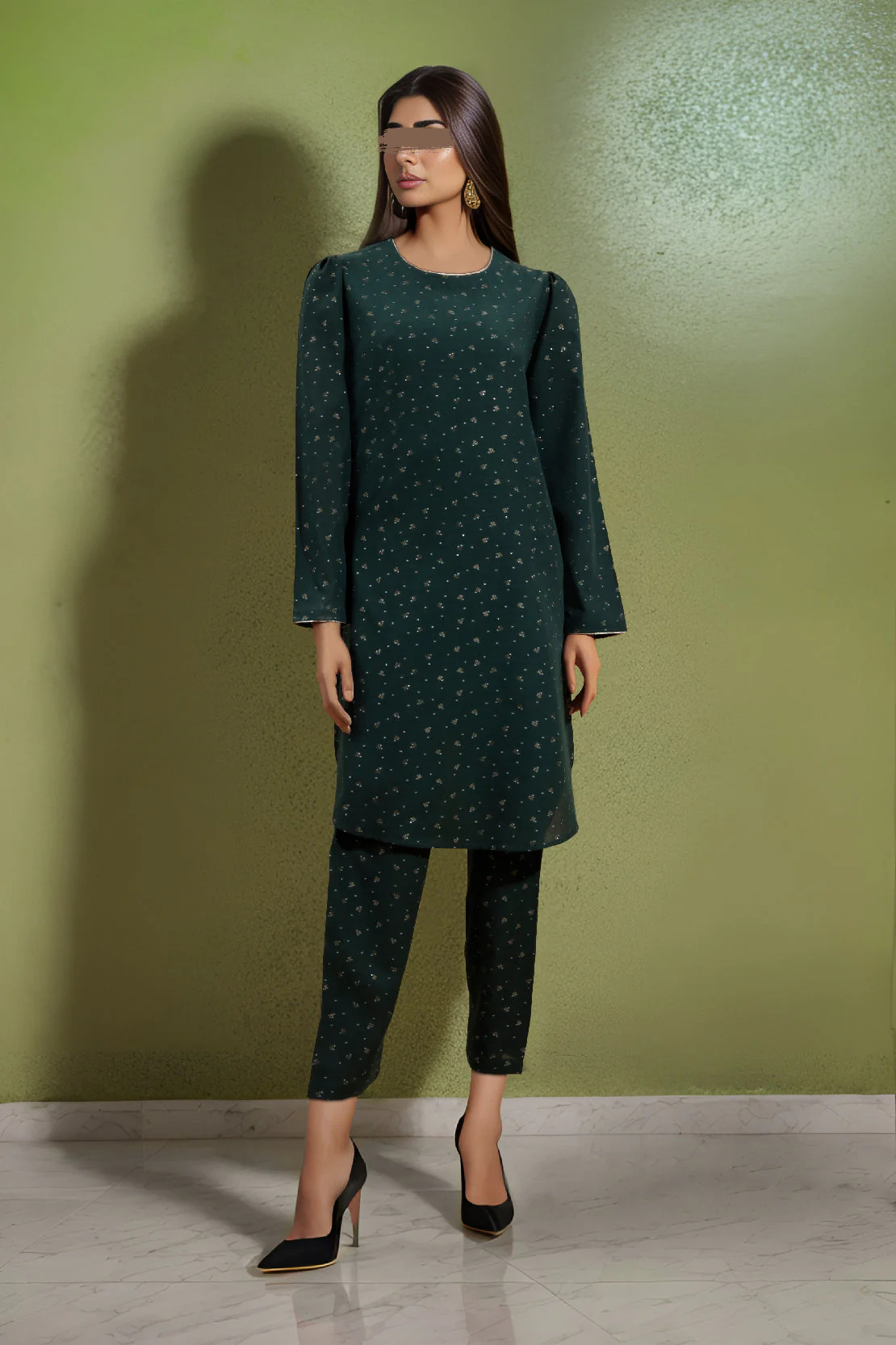 Unstitched Jacquard Cotton 2 Piece (Shirt/Trouser)
