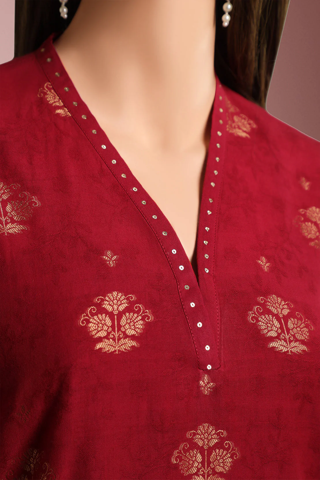 Unstitched Jacquard Cotton 2 Piece (Shirt/Trouser) - Image 3