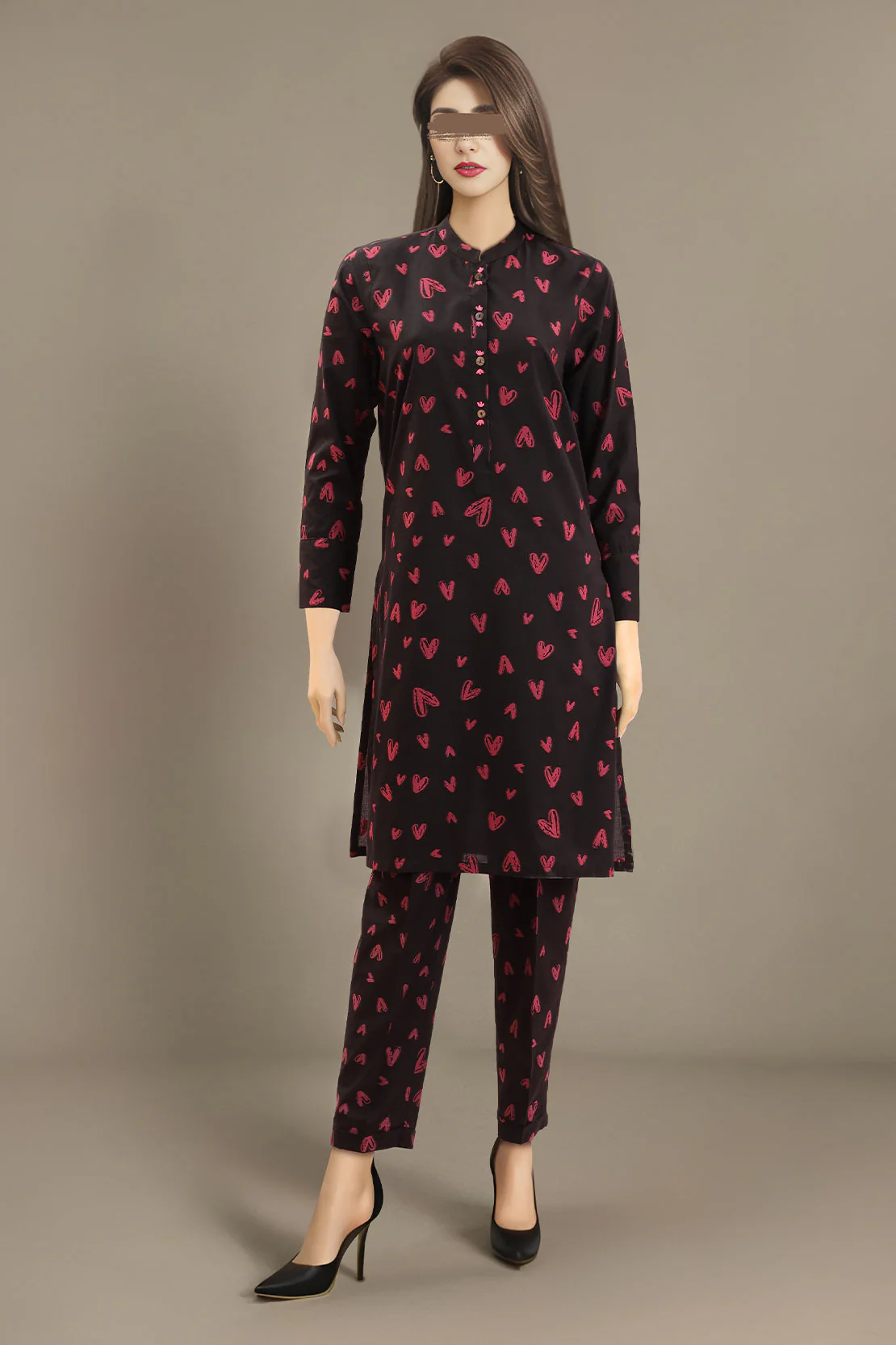Unstitched Jacquard Cotton 2 Piece (Shirt/Trouser)