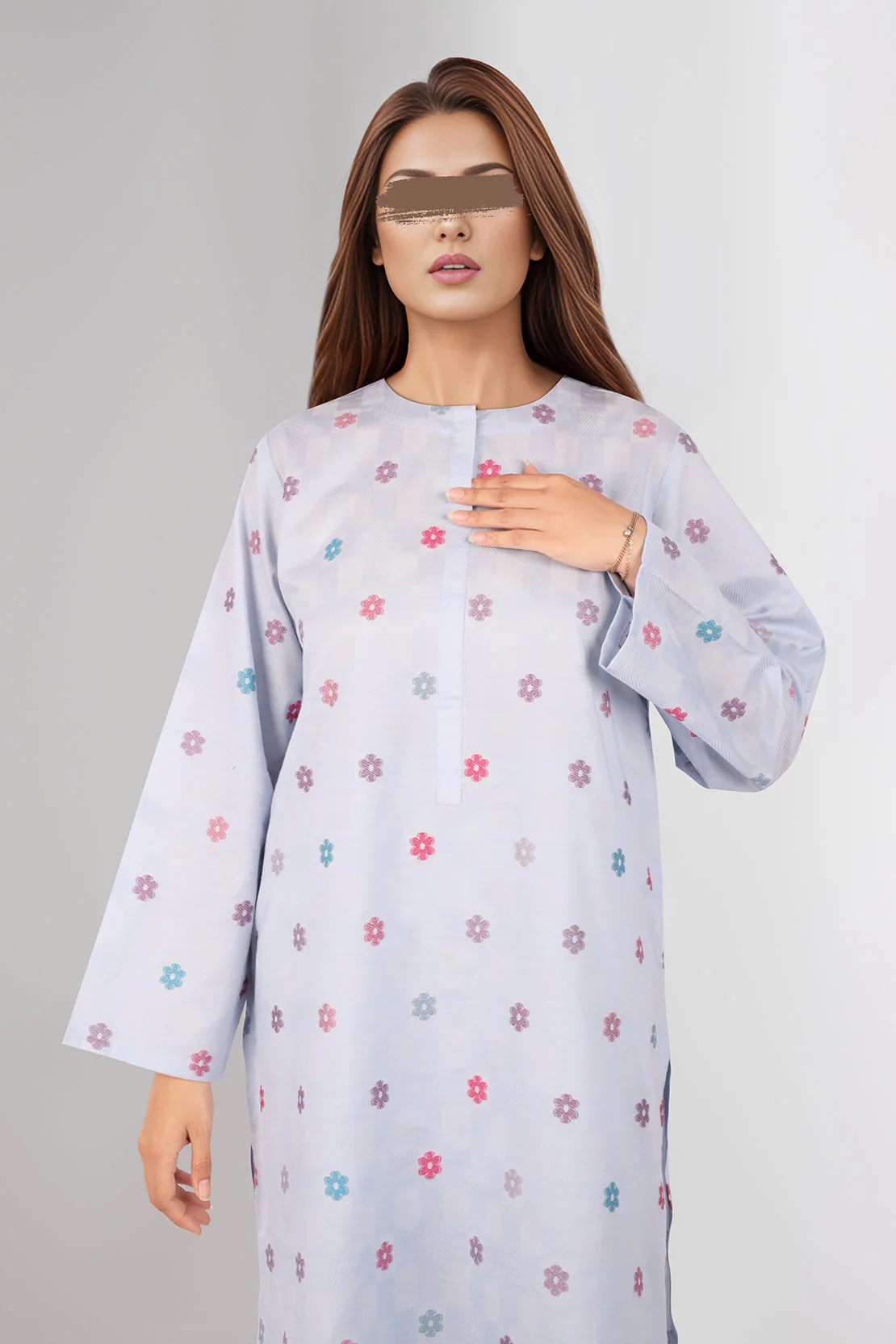 Unstitched Jacquard Cotton 2 Piece (Shirt/Trouser) - Image 3