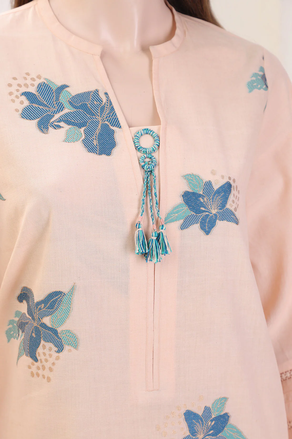Unstitched Jacquard Cotton 2 Piece (Shirt/Trouser) - Image 3
