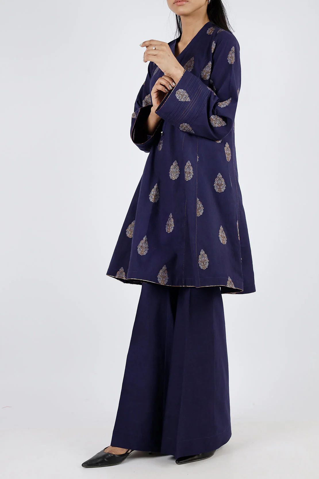 Unstitched Jacquard Cotton 2 Piece (Shirt/Trouser) - Image 3