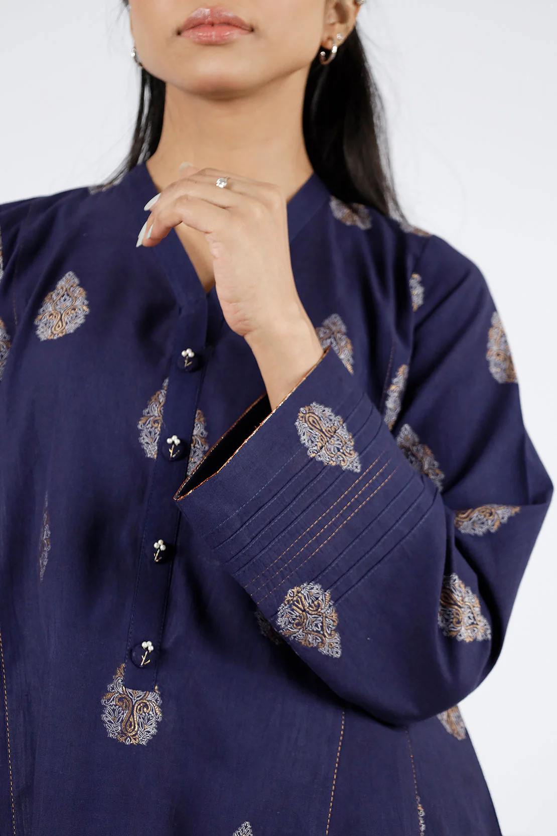 Unstitched Jacquard Cotton 2 Piece (Shirt/Trouser) - Image 5