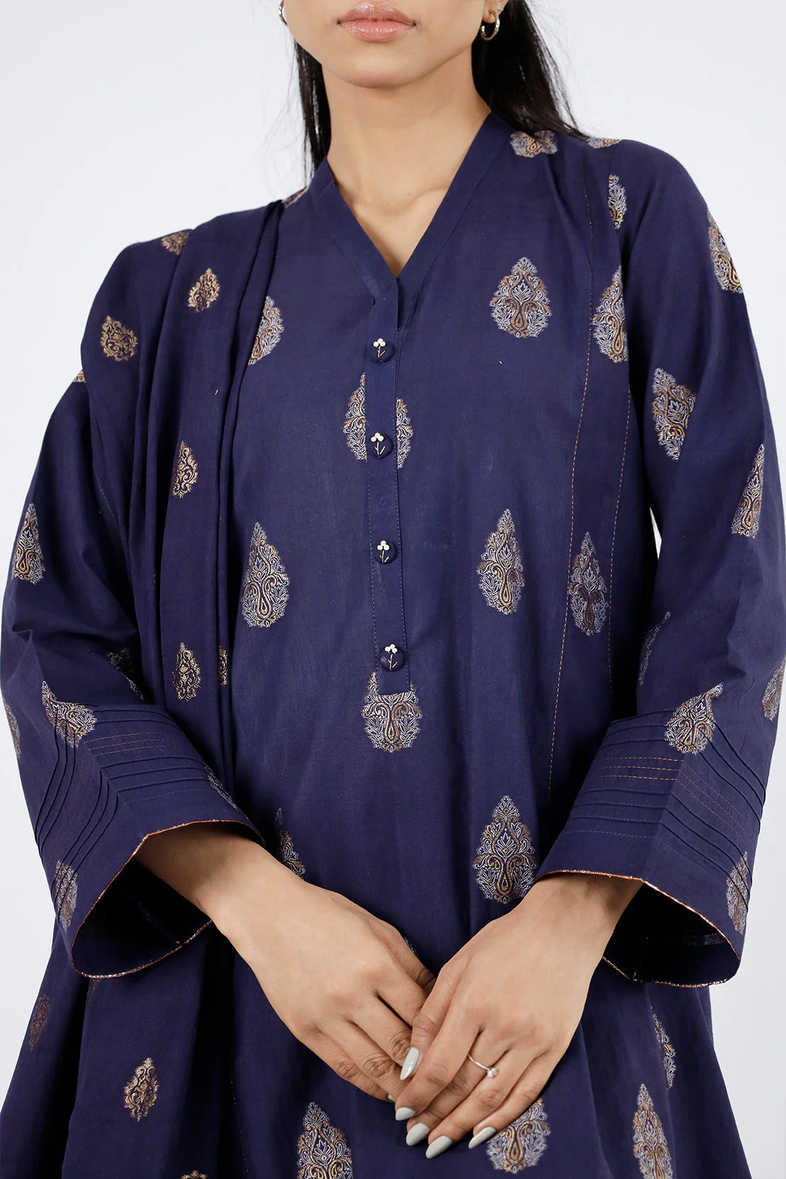 Unstitched Jacquard Cotton 2 Piece (Shirt/Trouser) - Image 6