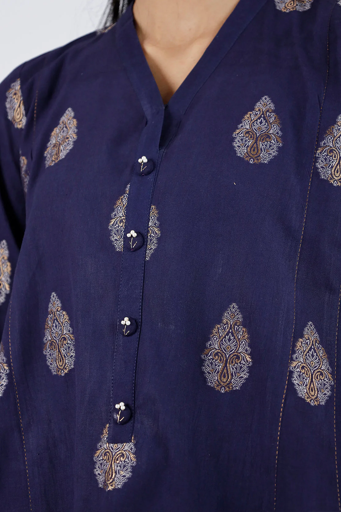 Unstitched Jacquard Cotton 2 Piece (Shirt/Trouser) - Image 7