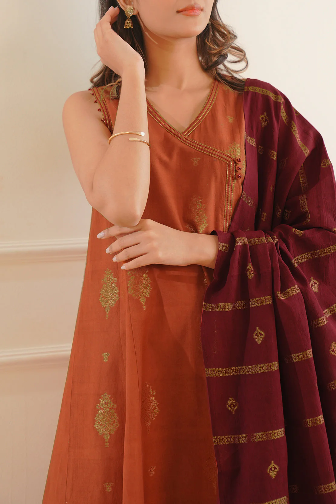 Unstitched Jacquard Cotton 2 Piece (Shirt/Trouser) - Image 2