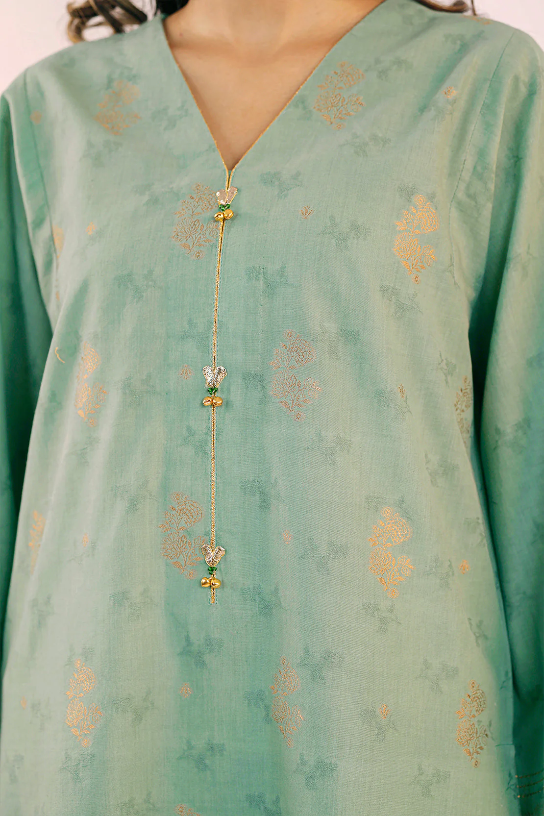 Unstitched Jacquard Cotton 2 Piece (Shirt/Trouser) - Image 4