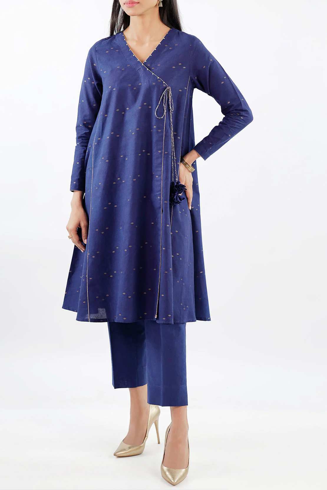 Unstitched Jacquard Cotton 2 Piece (Shirt/Trouser)