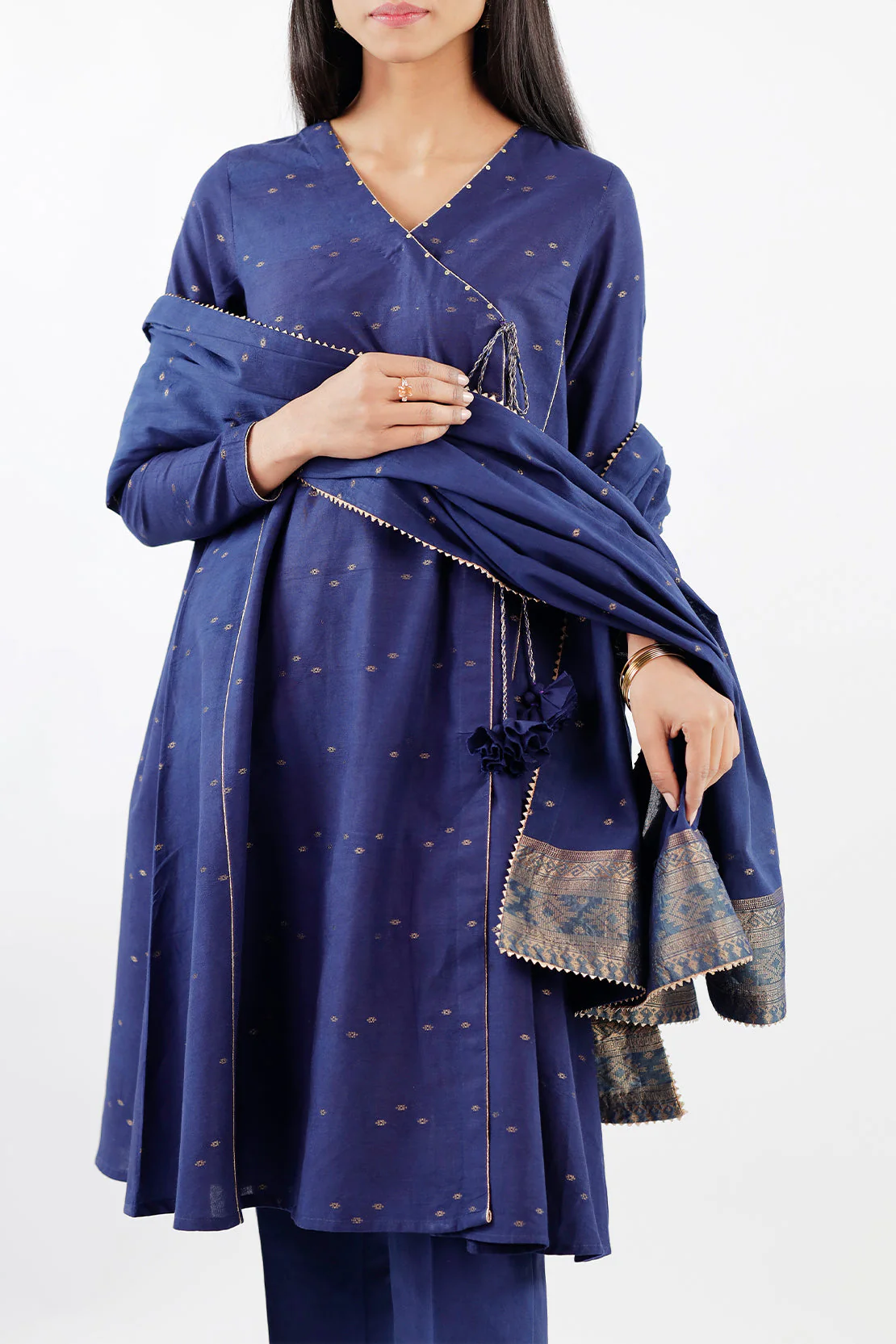 Unstitched Jacquard Cotton 2 Piece (Shirt/Trouser) - Image 4