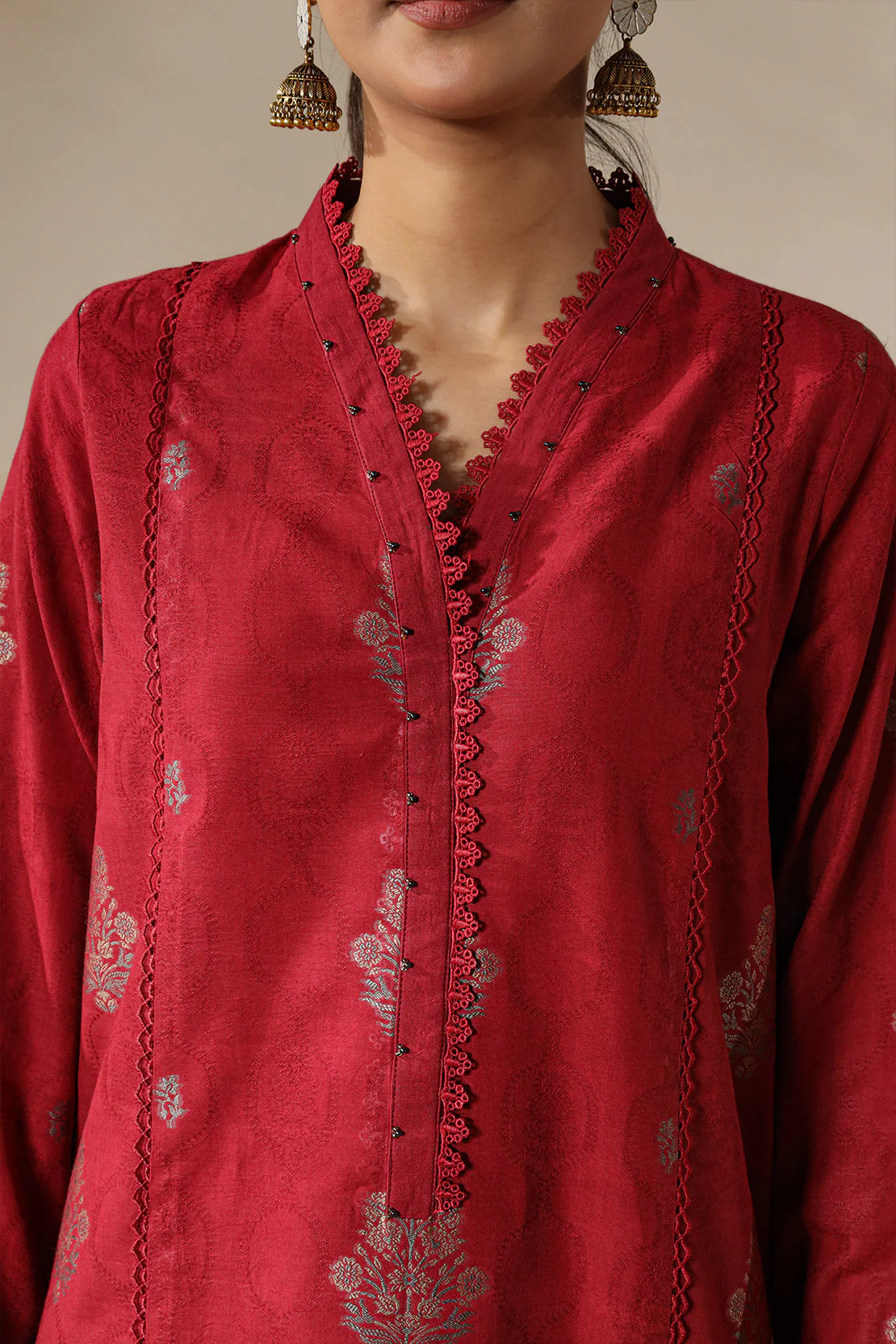 Unstitched Jacquard Cotton 2 Piece (Shirt/Trouser) - Image 6