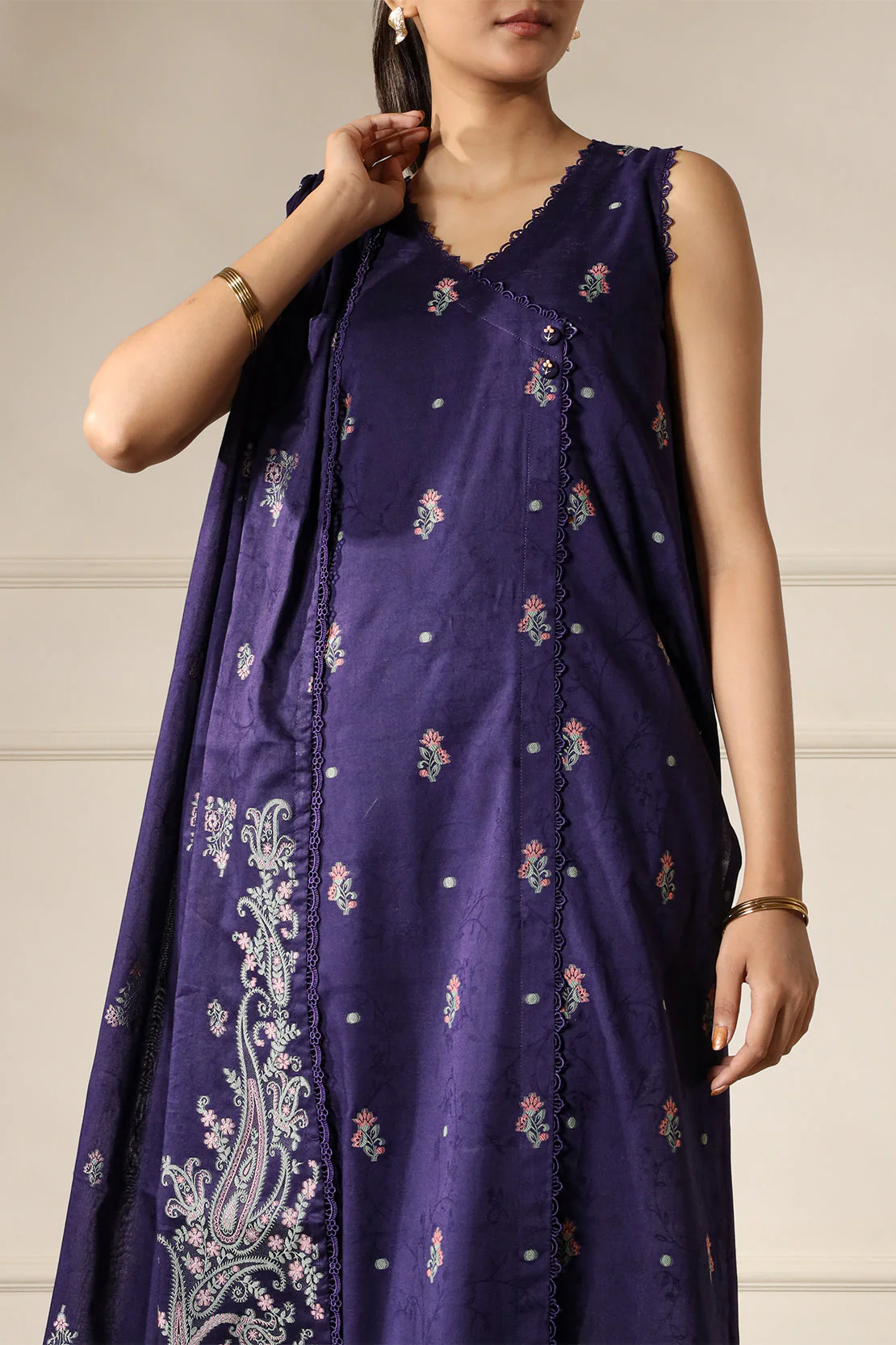 Unstitched Jacquard Cotton 2 Piece (Shirt/Trouser) - Image 6