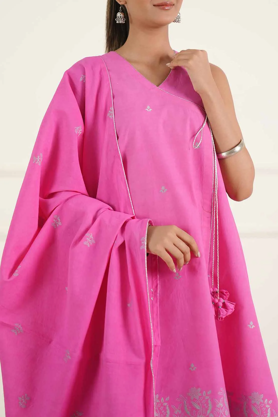 Unstitched Jacquard Cotton 2 Piece (Shirt/Trouser) - Image 2