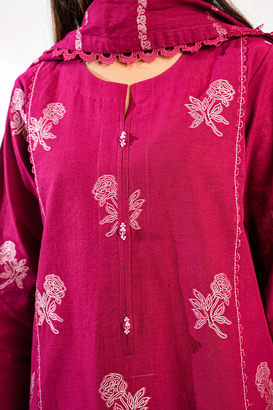Unstitched Jacquard Cotton 2 Piece (Shirt/Trouser) - Image 5