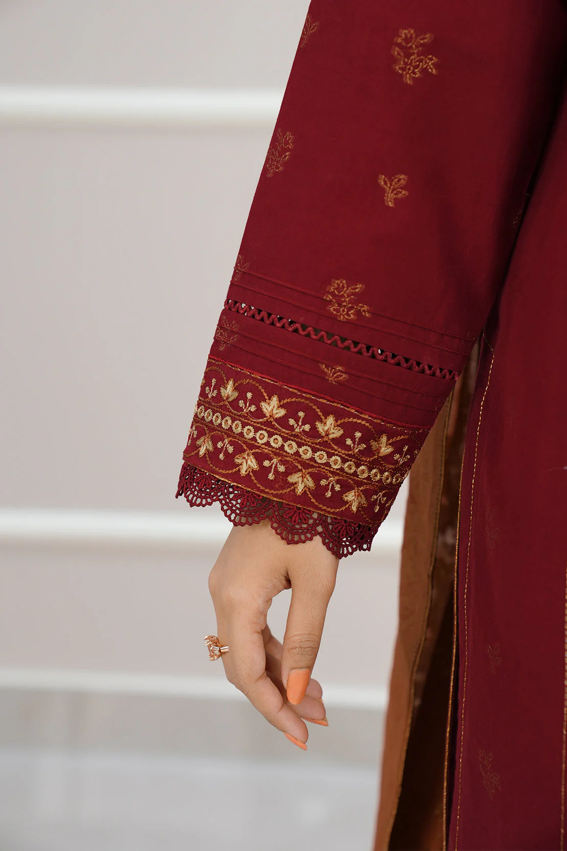 Unstitched Jacquard Cotton 2 Piece (Shirt/Trouser) - Image 6