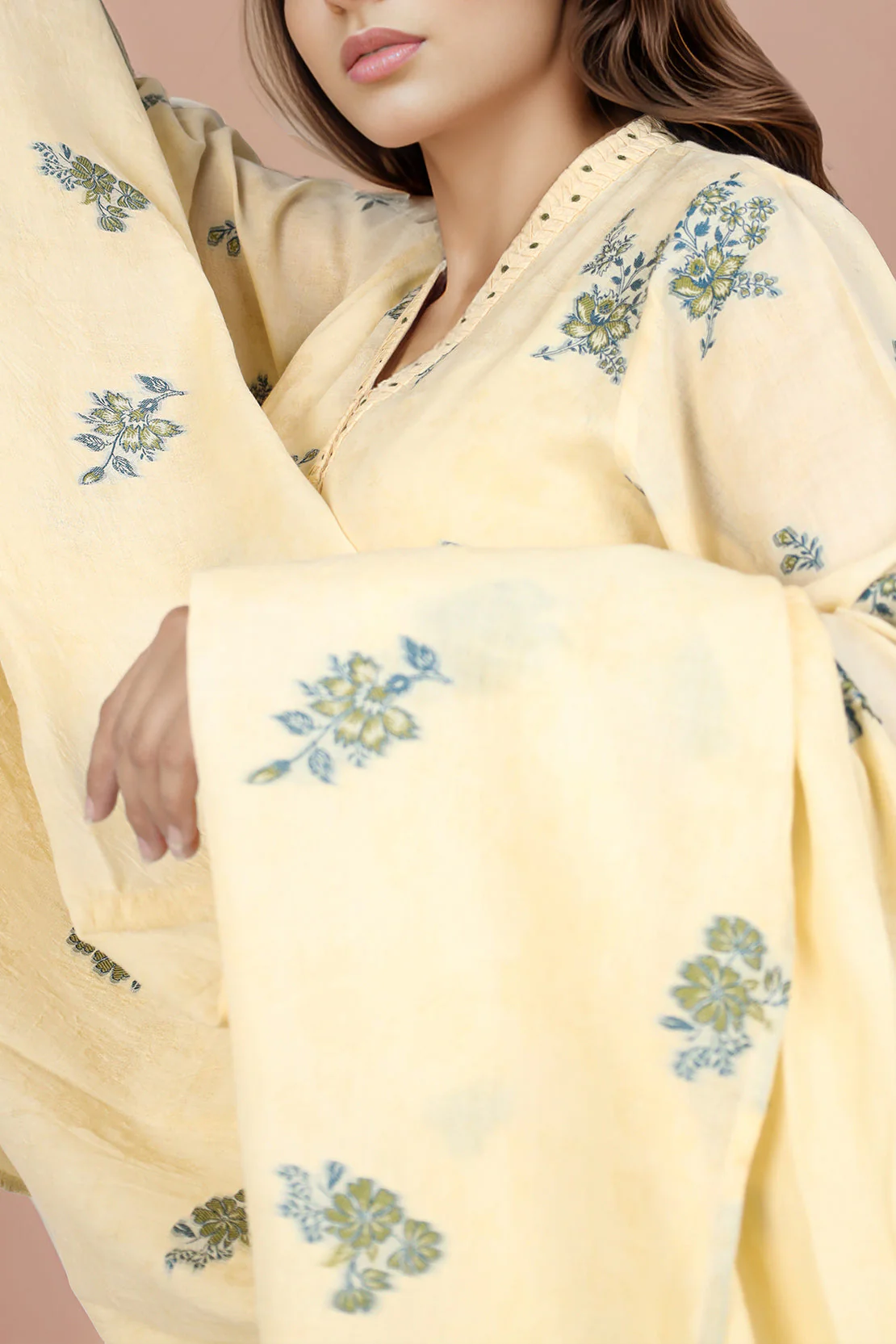 Unstitched Jacquard Cotton 2 Piece (Shirt/Trouser) - Image 3