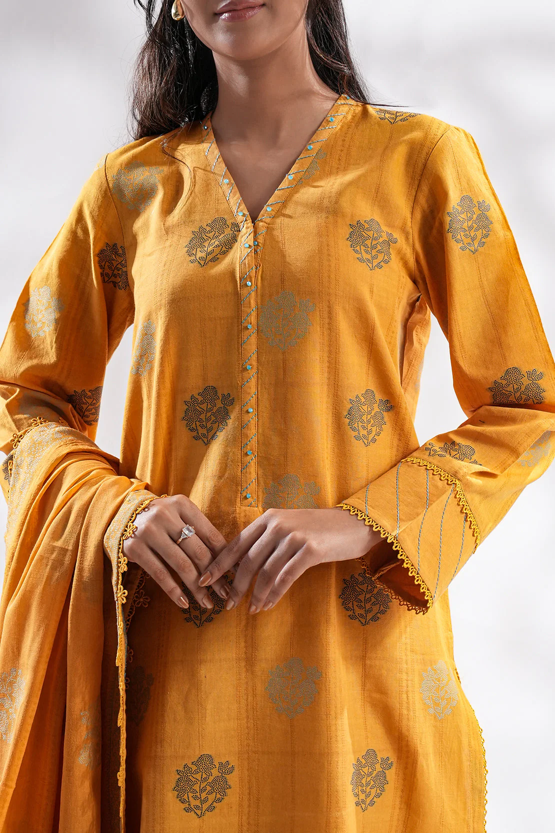 Unstitched Jacquard Cotton 2 Piece (Shirt/Trouser) - Image 6