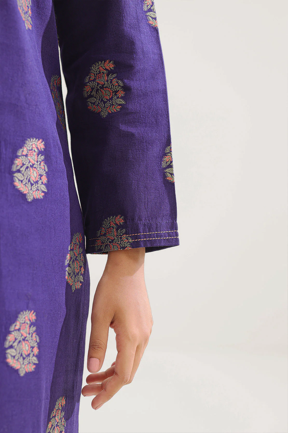 Unstitched Jacquard Cotton 2 Piece (Shirt/Trouser) - Image 6