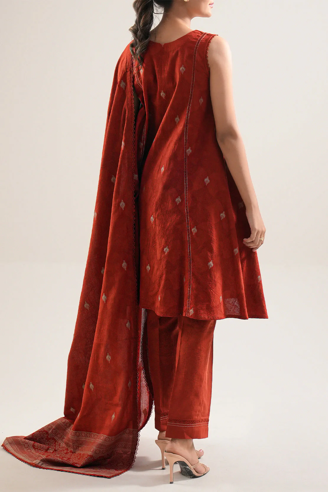 Unstitched Jacquard Cotton 2 Piece (Shirt/Trouser) - Image 3
