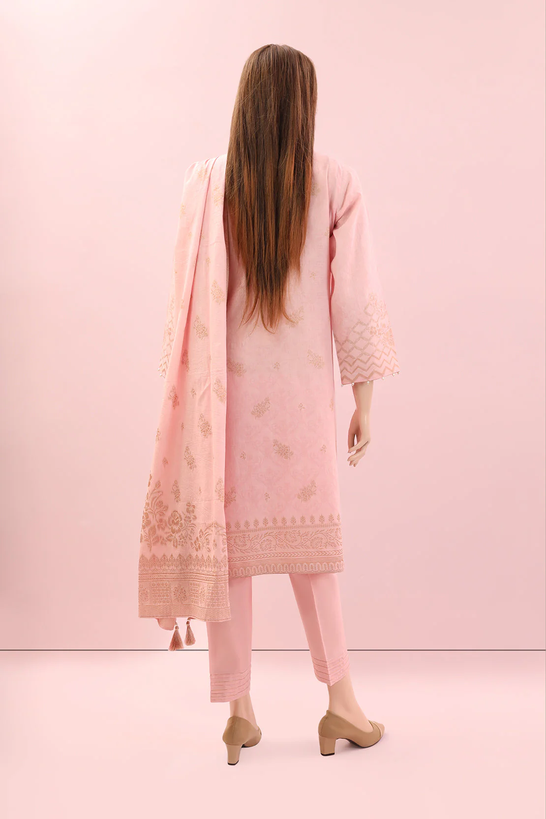 Unstitched Jacquard Cotton 3 Piece - Image 2