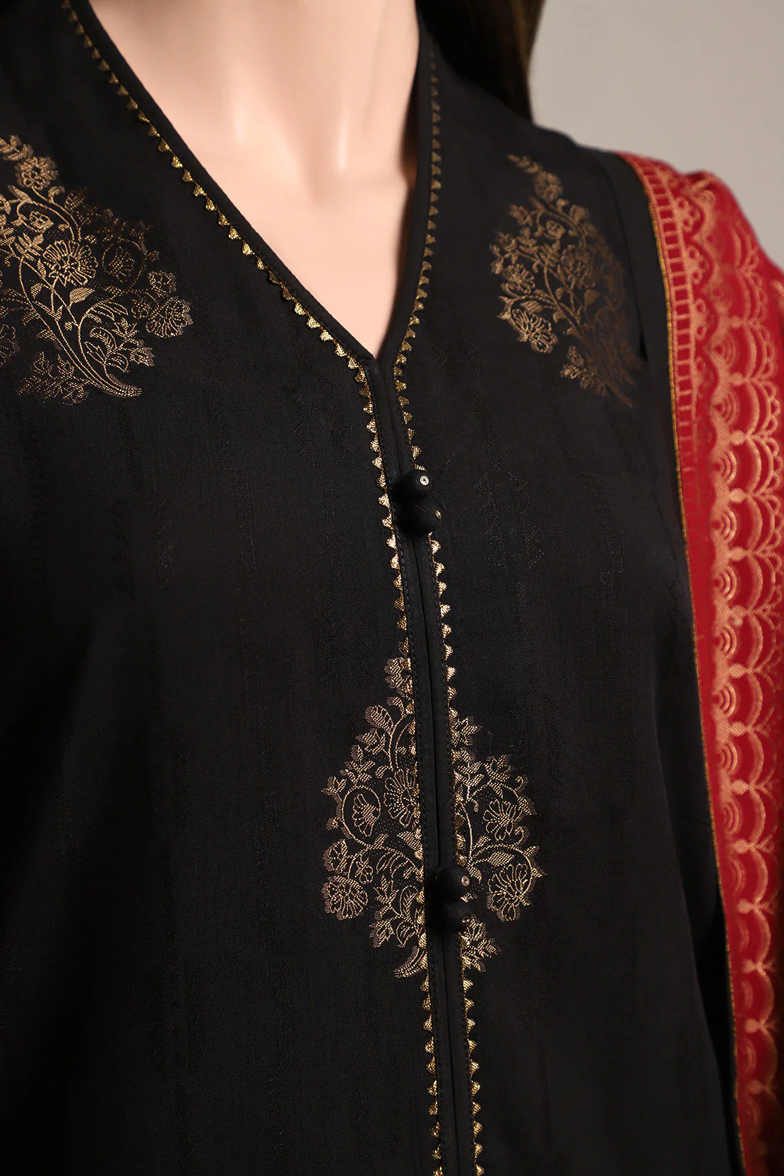 Unstitched Jacquard Cotton 3 Piece - Image 3