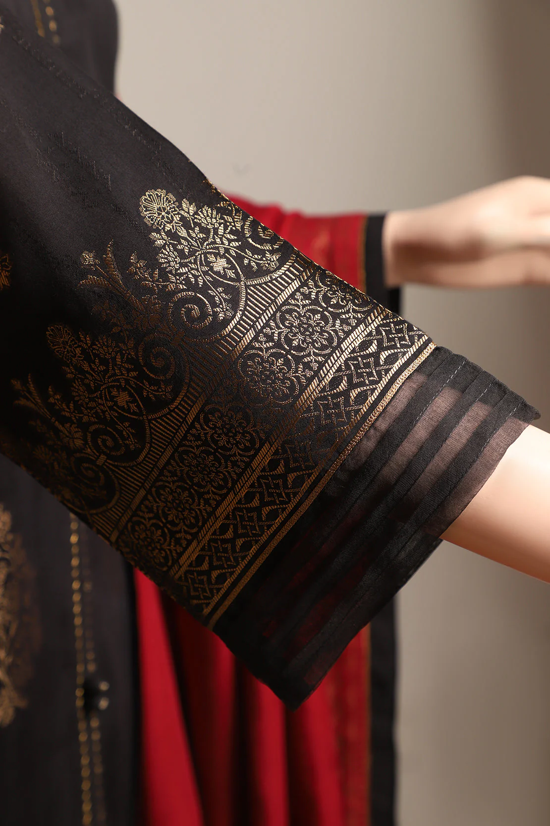 Unstitched Jacquard Cotton 3 Piece - Image 4