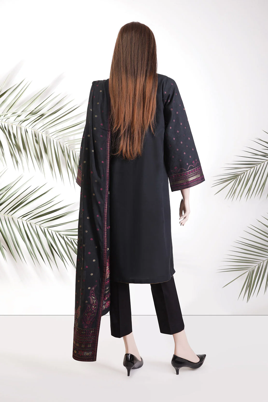 Unstitched Jacquard Cotton 3 Piece - Image 2