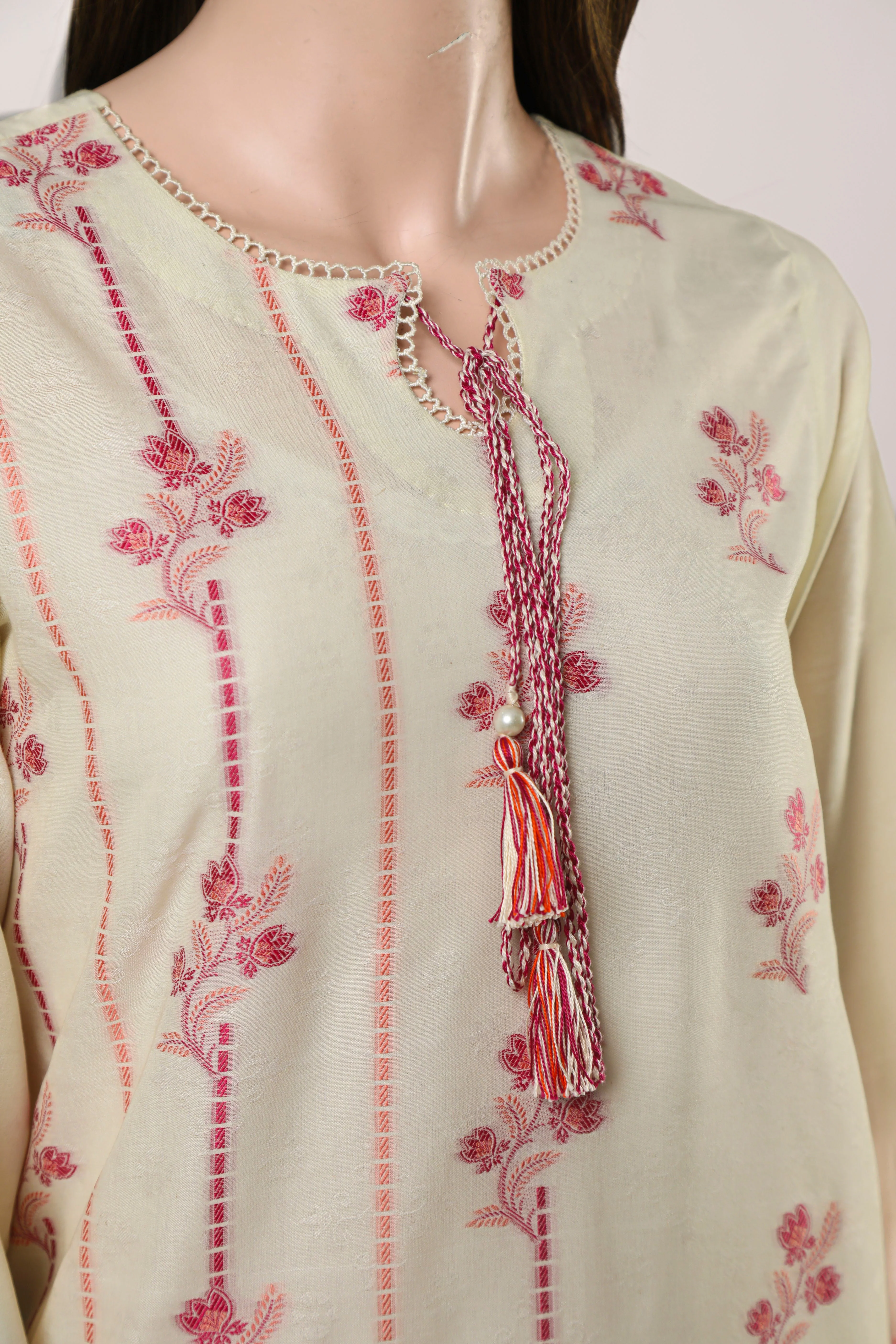 Unstitched Jacquard Cotton 3 Piece - Image 2