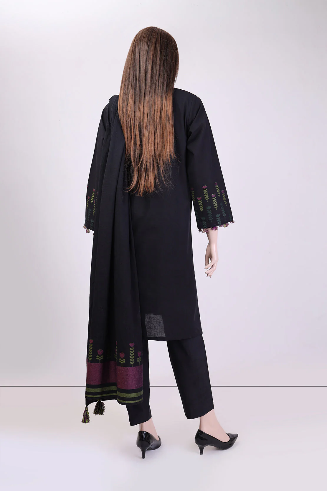 Unstitched Jacquard Cotton 3 Piece - Image 2