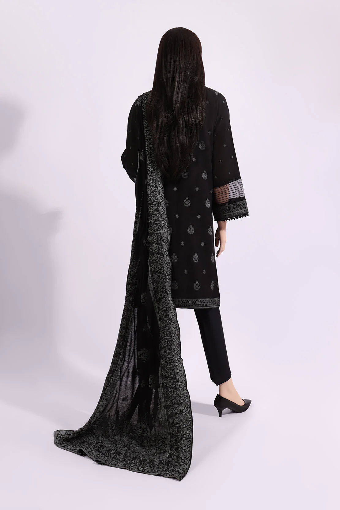 Unstitched Jacquard Cotton 3 Piece - Image 2