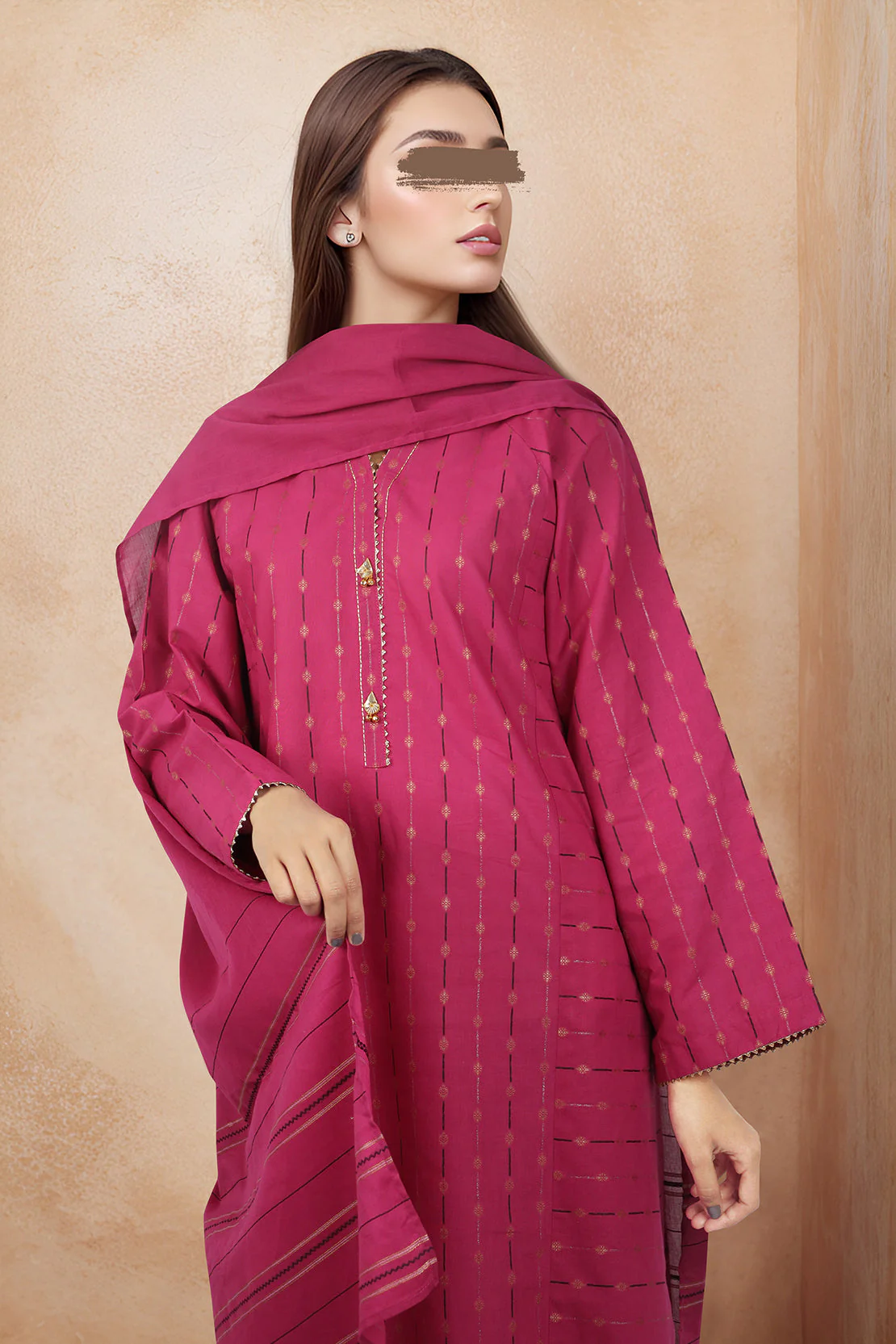 Unstitched Jacquard Cotton 3 Piece - Image 3