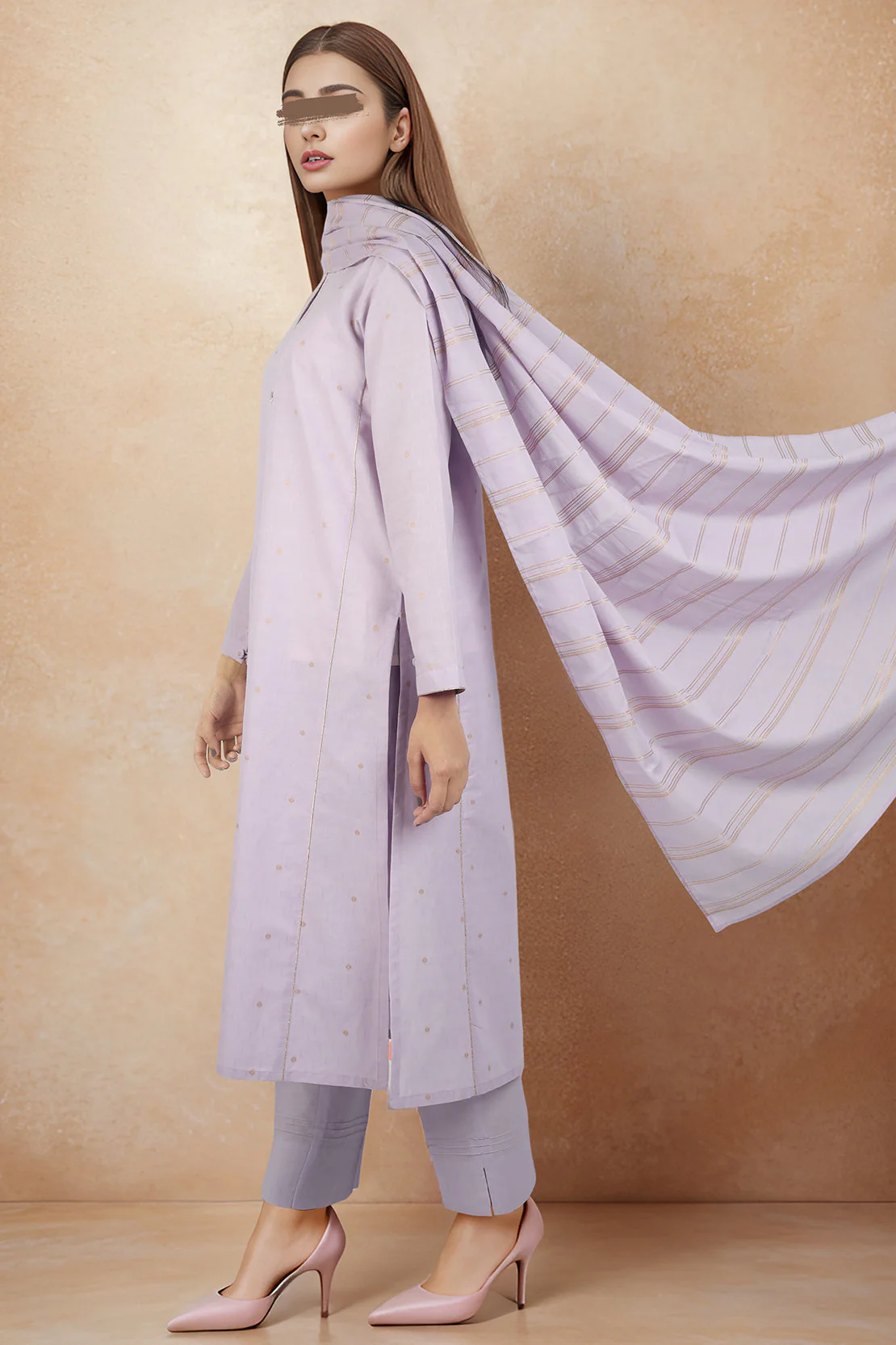 Unstitched Jacquard Cotton 3 Piece - Image 3