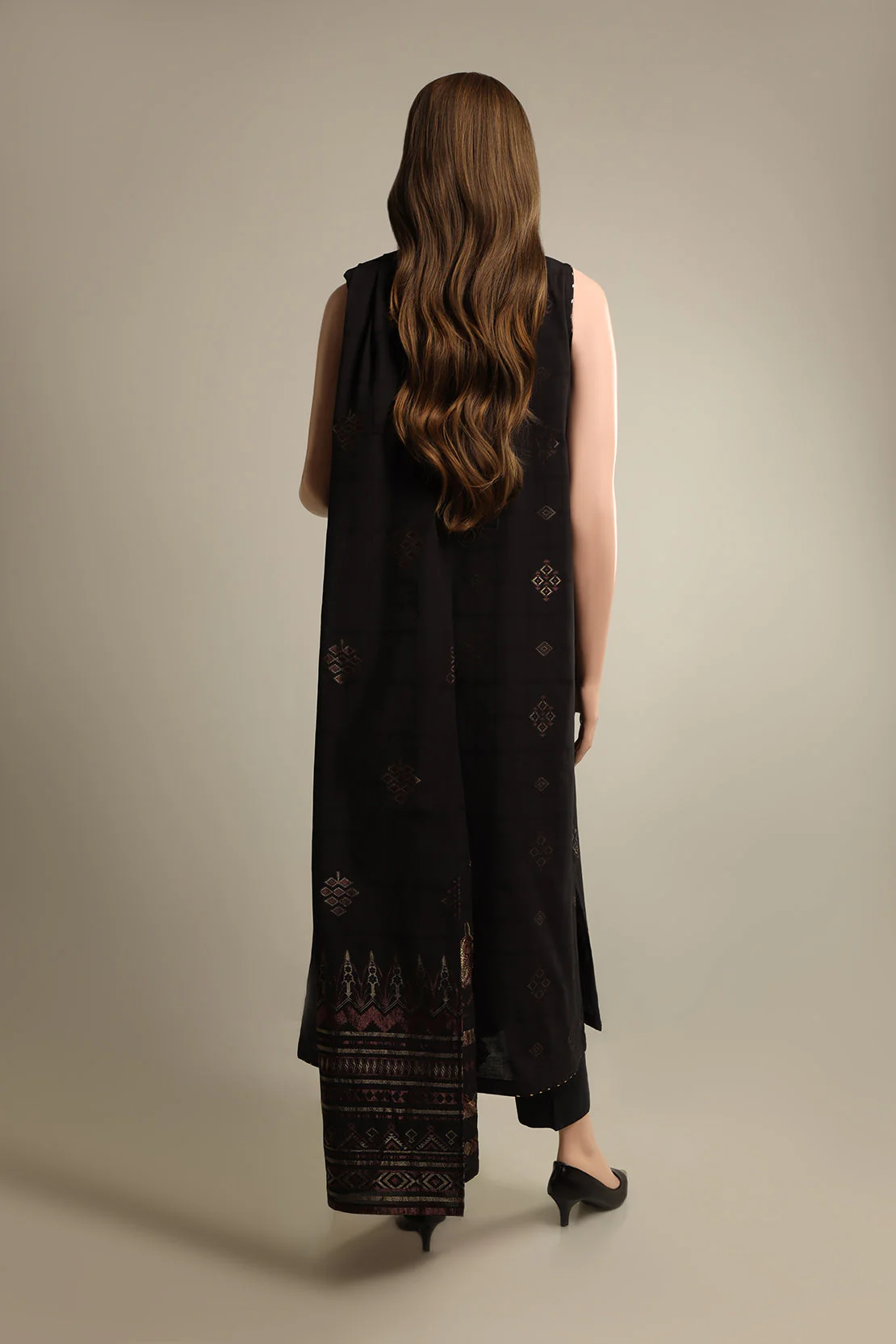 Unstitched Jacquard Cotton 3 Piece - Image 2