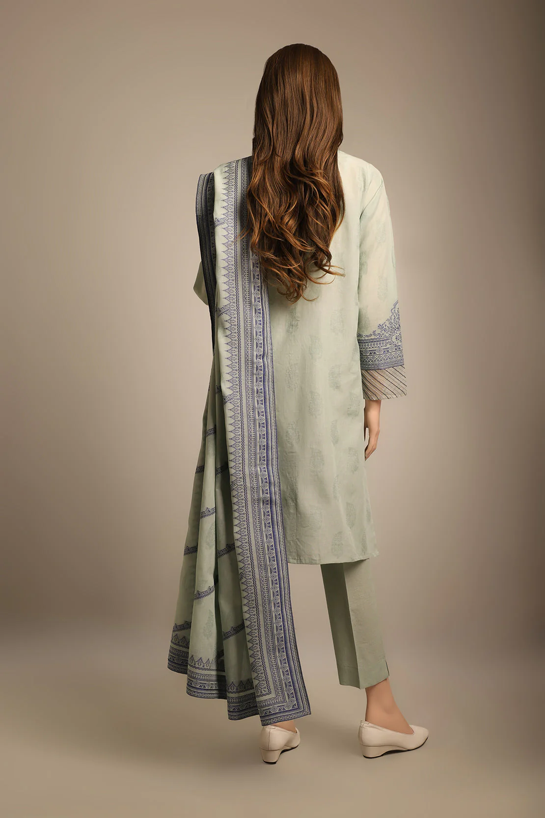 Unstitched Jacquard Cotton 3 Piece - Image 2