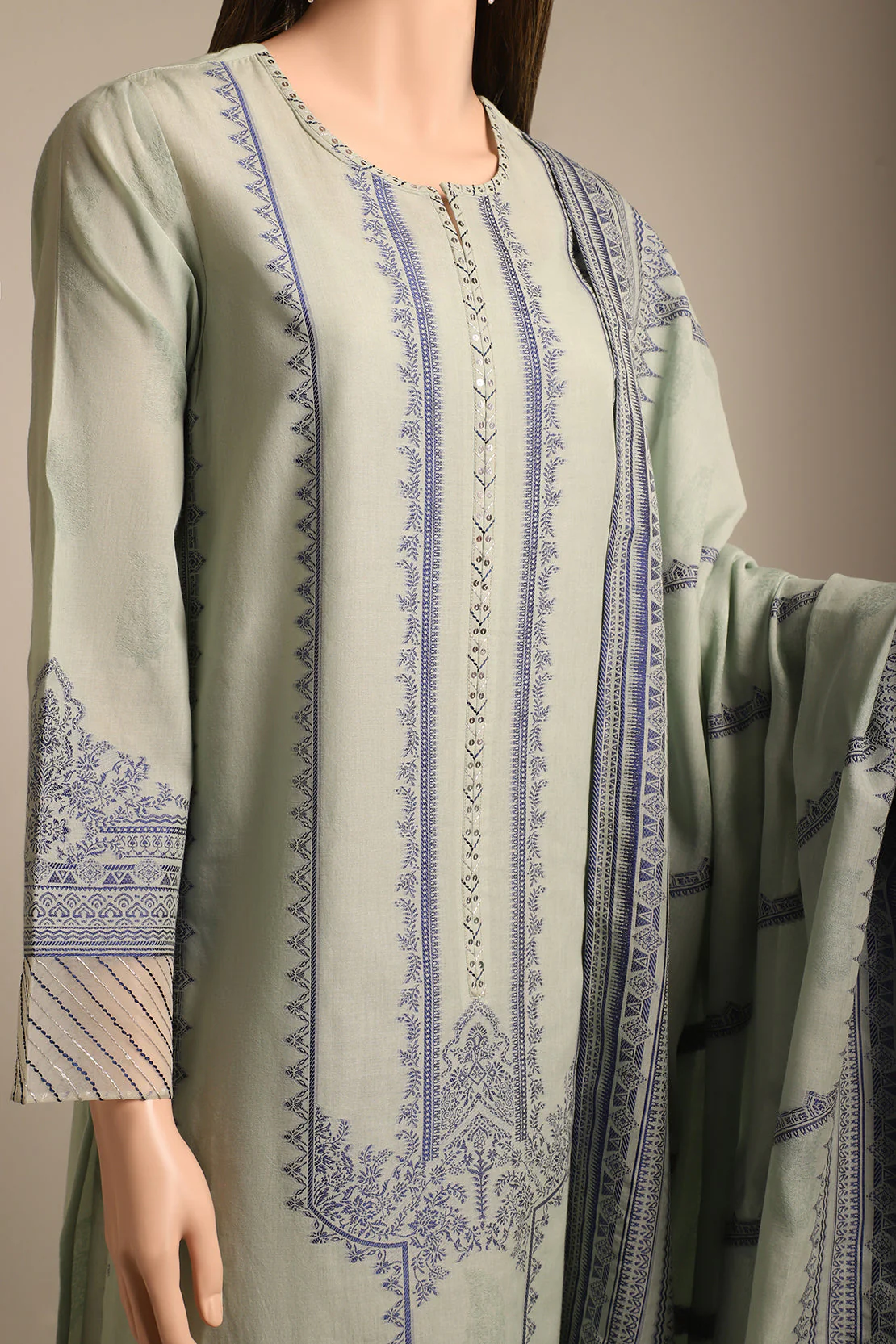 Unstitched Jacquard Cotton 3 Piece - Image 3