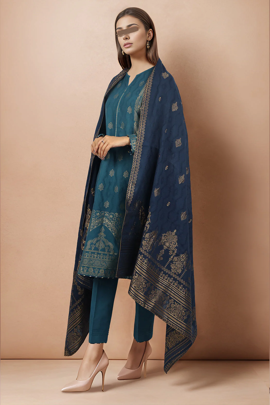 Unstitched Jacquard Cotton 3 Piece - Image 3