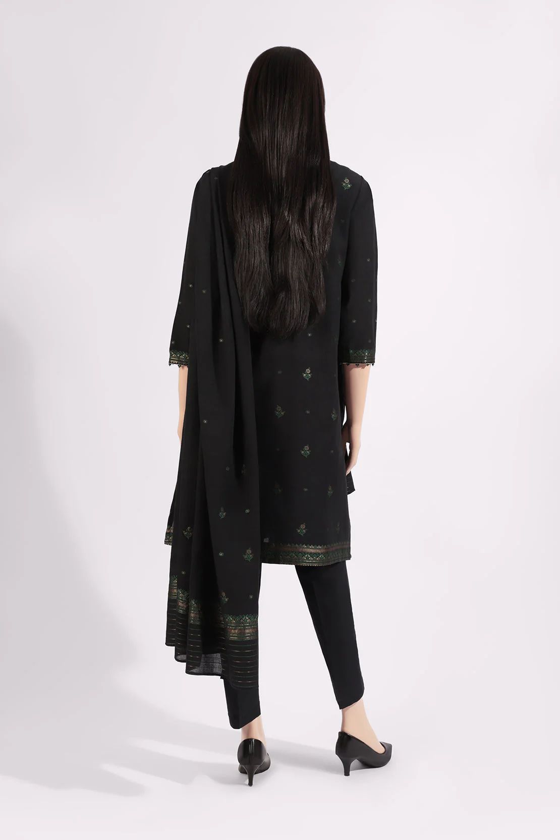 Unstitched Jacquard Cotton 3 Piece - Image 2