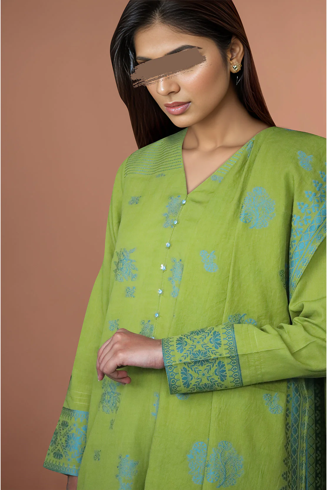 Unstitched Jacquard Cotton 3 Piece - Image 3