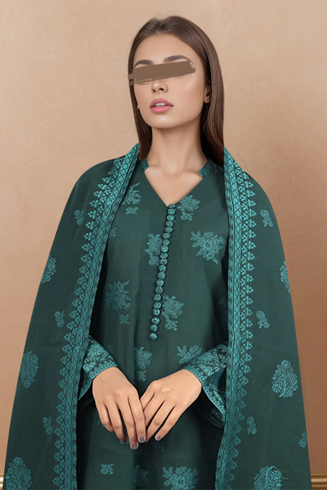 Unstitched Jacquard Cotton 3 Piece - Image 3