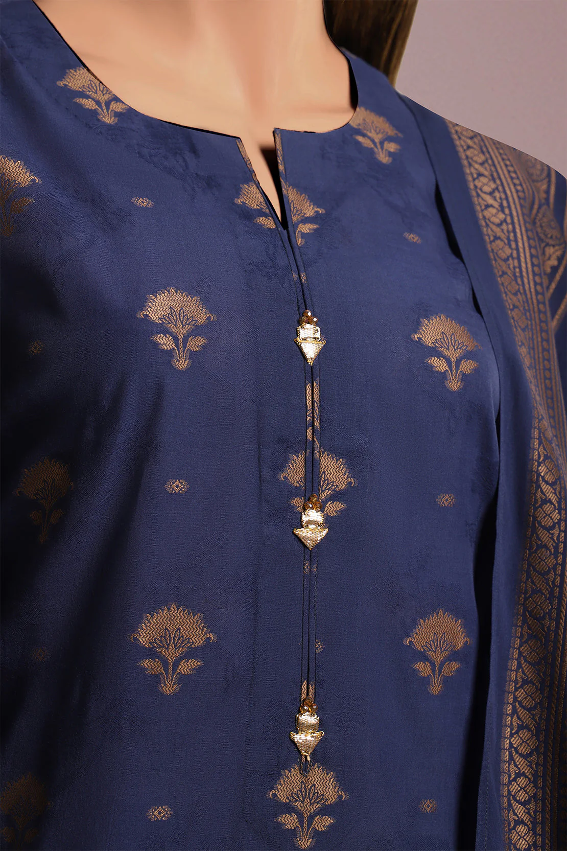 Unstitched Jacquard Cotton 3 Piece - Image 3