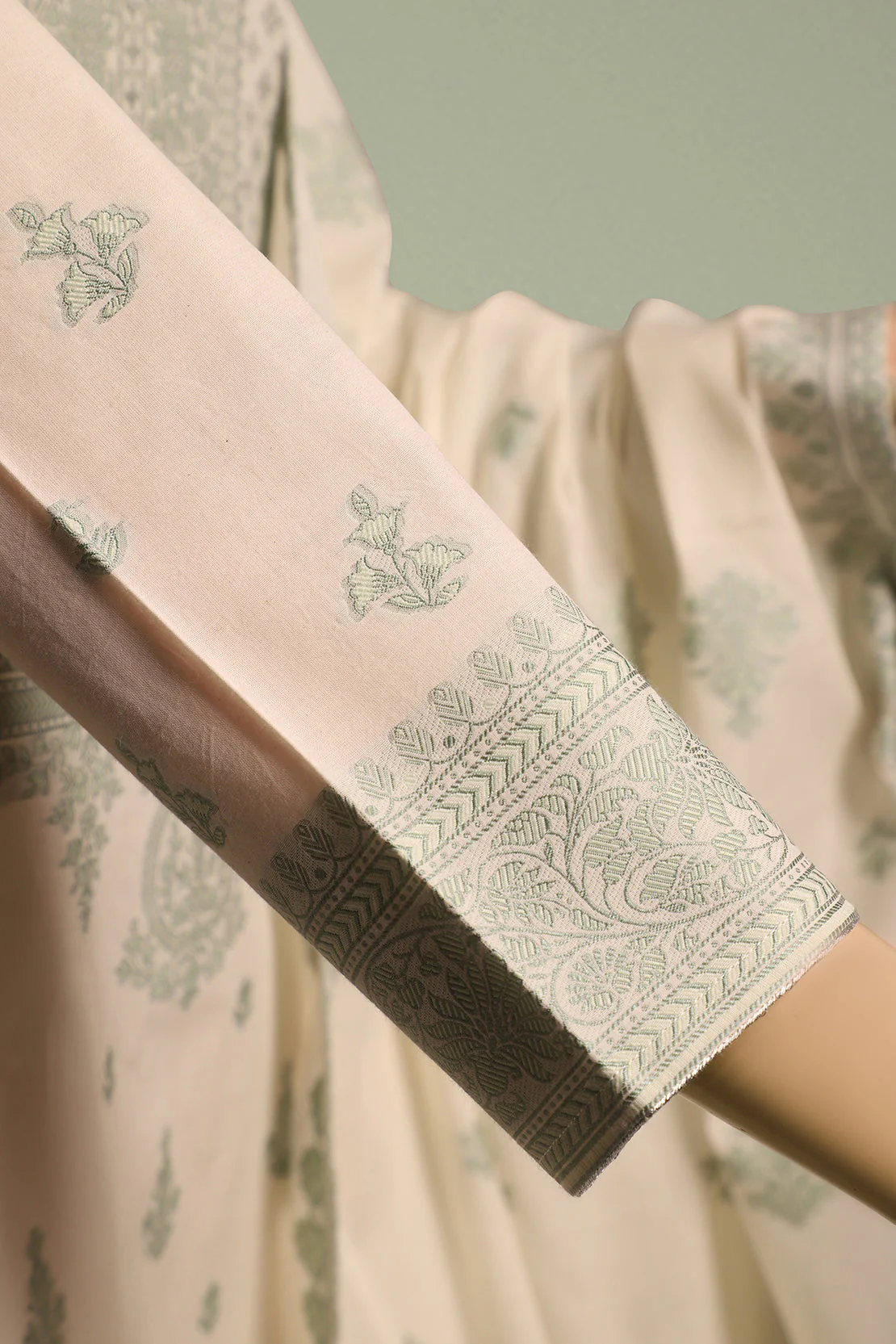 Unstitched Jacquard Cotton 3 Piece - Image 3