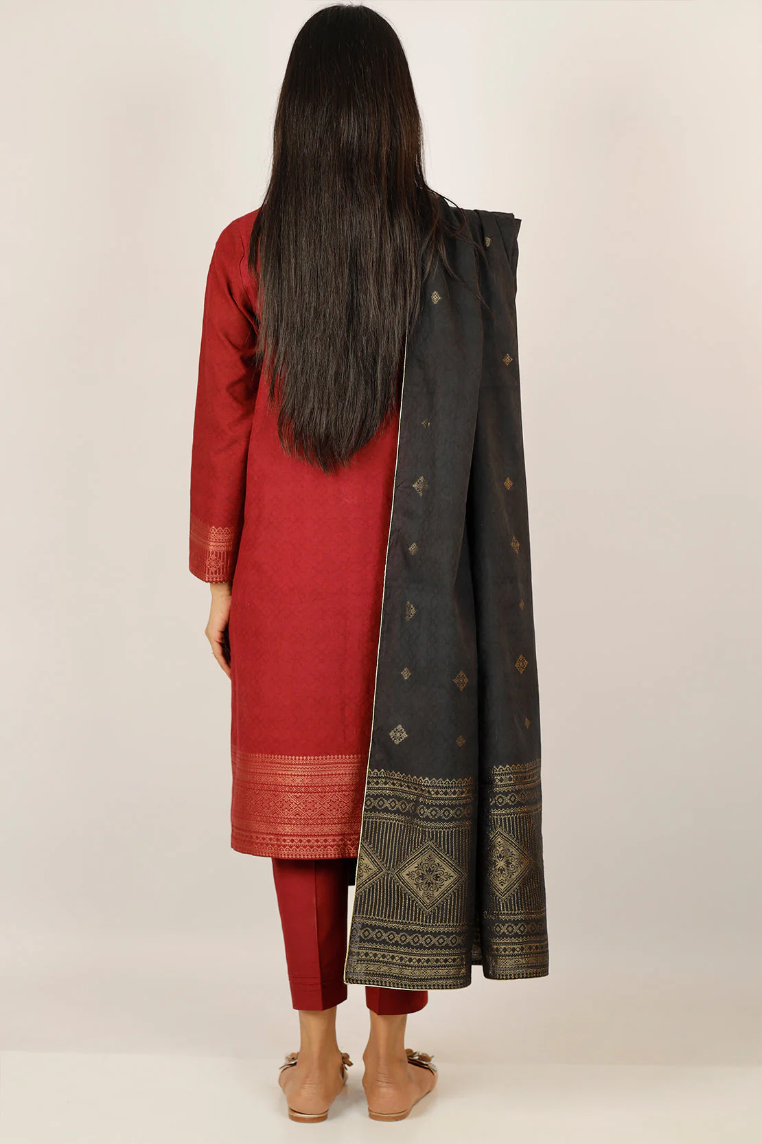 Unstitched Jacquard Cotton 3 Piece - Image 6