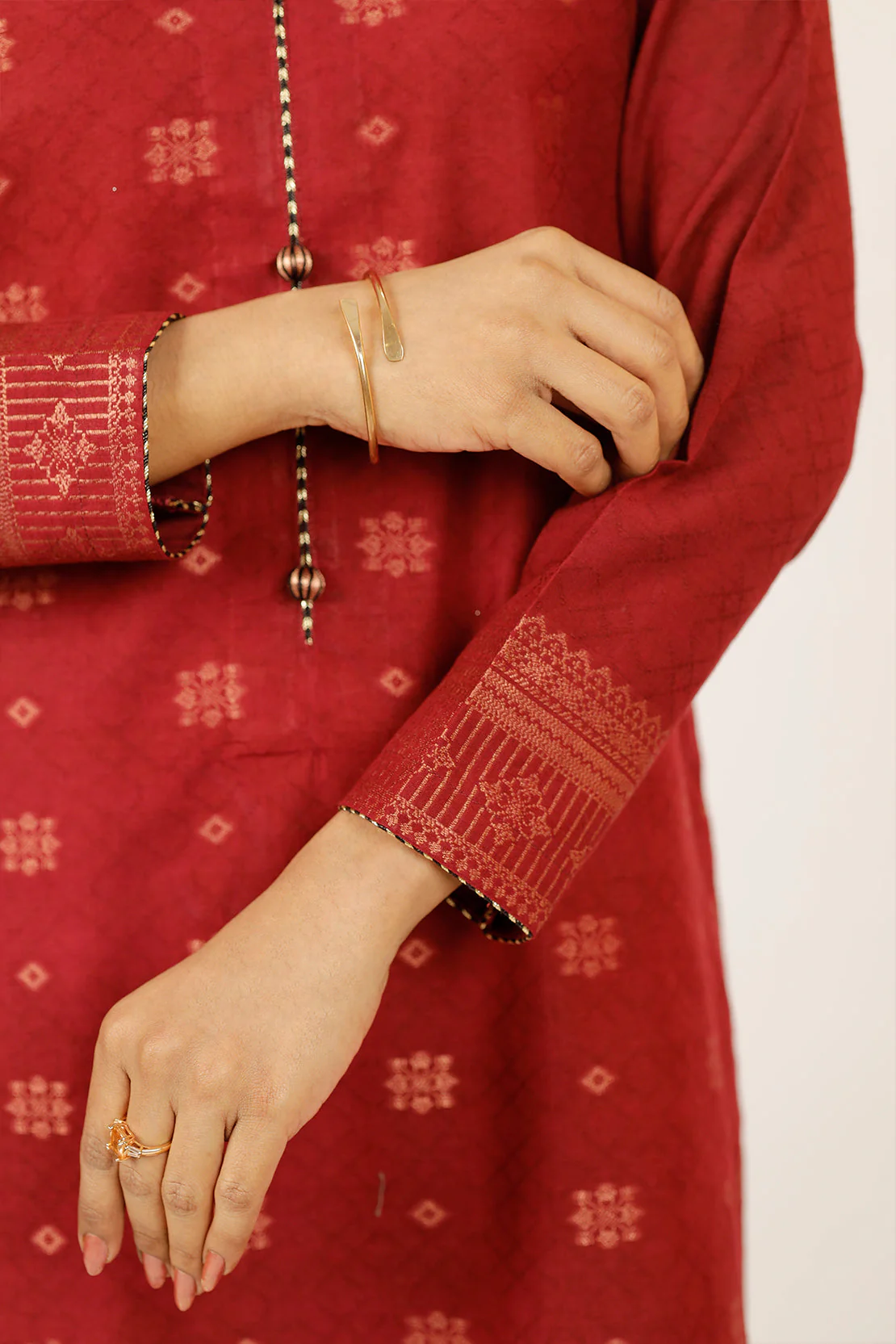 Unstitched Jacquard Cotton 3 Piece - Image 8